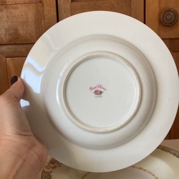 Vintage Noritake Pattern RO2 Soup Bowls, Set of 4 - Picture 6 of 12